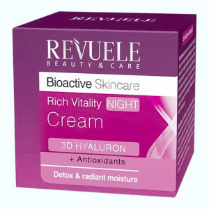 Купить оптом Крем ночной с гиалуроном Bio Active 3D Hyaluron Skin Care, REVUELE - 50 мл