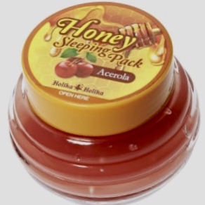 Ночная маска с медом и экстрактом барбадосской вишни Holika Holika Honey Sleeping Pack (Acerola Honey) - 90 мл