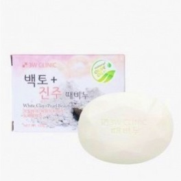 Фото Мыло для лица и тела с экстрактом жемчуга и белой глины 3W CLINIC White Сlay + Pearl Beauty Soap - 120 гр