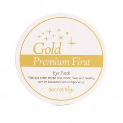 Купить оптом Гидрогелевые патчи для зоны глаз с коллоидным золотом Secret Key Gold Premium First Eye Patch - 60 шт