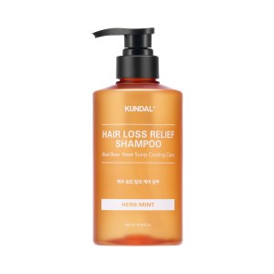 Купить оптом Шампунь пивний для тонкого волосся Kundal Beer Yeast Hair Loss Relief Shampoo Herb Mint 500ml