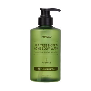 Купить оптом Гель для душу від висипань на тілі Kundal Tea Tree Biotics Acne Body Wash Apple Green Tea 500ml