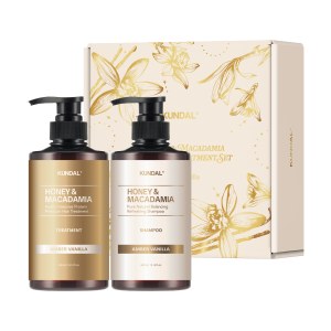 Купить оптом Набір засобів по догляду за волоссям Kundal Holiday Edition Set Amber Vanilla 300ml+300ml