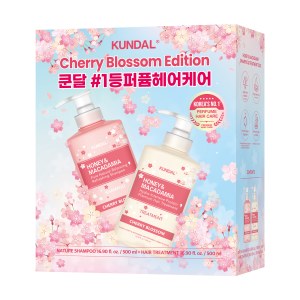Купить оптом Набір засобів по догляду за волоссям Kundal Gift Edition Cherry Blossom Set 500ml+500ml