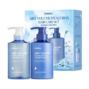 Купить оптом Набір засобів по догляду за волоссям Kundal Airy Volume Hyaluron Edition Set Blossom Breeze 300ml*2ea