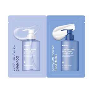 Купить оптом Пробнік Шампунь зволожуючий + Кондиціонер Kundal Airy Volume Hyaluron Sachet Blossom Breeze 10ml
