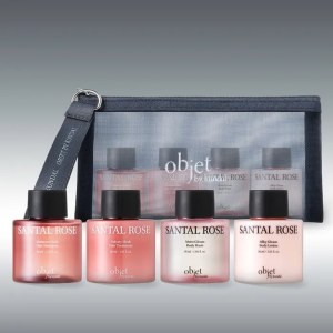 Купить оптом Набір доглядових засобів за тілом та волоссям Objet by Kundal Travet Set Santal Rose 30ml