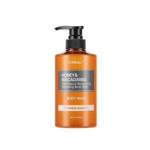 Купить оптом Гель для душу Kundal Honey & Macadamia Body Wash Amber Woody 500ml