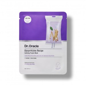 Купить оптом Маска для обличчя тканинна заспокійлива з коренем солодки Dr.Oracle Glycyrrhizine Recipe Calming Purple Mask 1ea