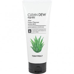 Фото Очищающая пенка для умывания с алоэ Tony Moly Clean Dew Aloe Foam Cleanser - 180 мл