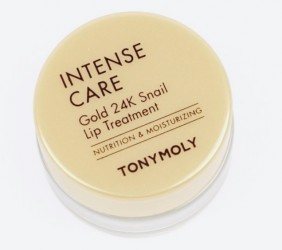Улиточный солнцезащитный бальзам для губ Tony Moly Intense Care Gold 24K Snail Lip Treatment - 10 г