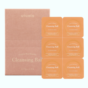 Очищающий шарик с экстрактом семян хлопка Cotton Seed Barrier Cleansing Ball, WISMIN - 6 шт