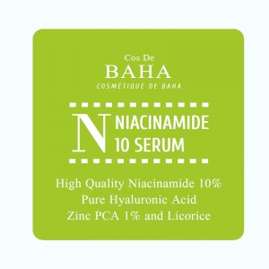 Фото Пробник осветляющей сыворотки для лица с ниацинамидом Cos De BAHA Niacinamide 10 Serum (N) - 1 мл
