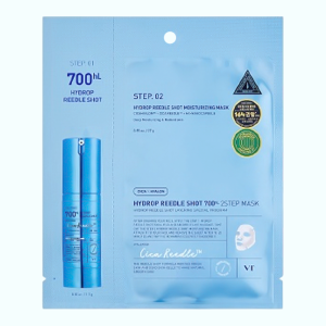 Тканевая маска двухэтапная для лица со спикулами HYDROP REEDLE SHOT 700hL 2-STEP MASK, VT COSMETICS - 1 шт