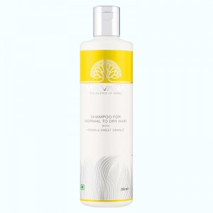 Шампунь для нормальных и сухих волос Shampoo For Normal To Dry Hair with Henna & Sweet Orange, MITVANA - 200 мл