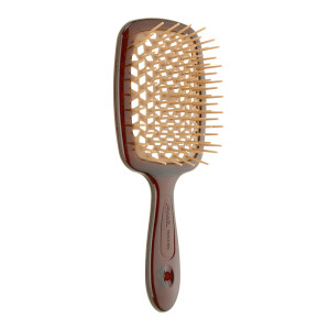 Купить оптом Расческа SUPER BRUSH коричневая с бежевым, Janeke