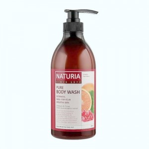 Купить оптом Гель для душа КЛЮКВА/АПЕЛЬСИН Pure Body Wash (Cranberry & Orange), NATURIA - 750 мл