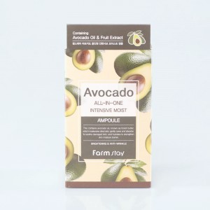 Сыворотка для лица с авокадо «все в одном» FARMSTAY AVOCADO ALL-IN-ONE INTENSIVE MOIST AMPOULE - 250 мл