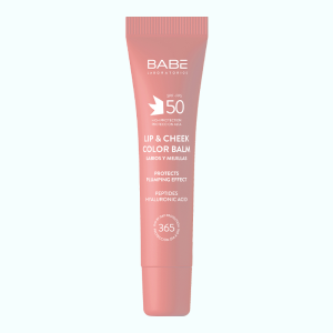 Бальзам-тинт для губ и щек с гиалуроновой кислотой и пептидами spf 50 PINK, BABE - 20 мл