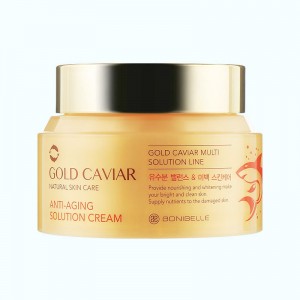 Купить оптом Крем с золотом и икрой для лица Enough Bonibelle gold caviar anti-aging solution cream - 80 мл