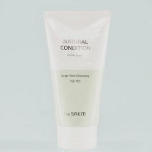 Купить оптом Очищающая пенка-скраб для проблемной кожи THE SAEM Natural Condition Scrub Foam [Deep pore cleansing] - 150 мл