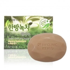 Фото Мыло с экстрактом зеленого чая 3W Clinic Herbal Green Tea Beauty Soap - 120 гр