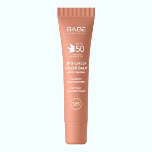 Бальзам-тинт для губ и щек с гиалуроновой кислотой и пептидами spf 50 NUDE, BABE - 20 мл