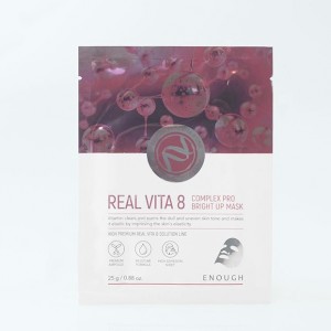 Тканевая маска для лица с витаминами Enough Real vita 8 complex pro bright up mask - 25 мл