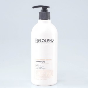 Фото Кератиновый шампунь для волос FLOLAND Premium Silk Keratin Shampoo - 530 мл