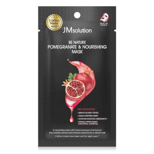 купить Тканевая питательная маска с экстрактом граната Be Nature Pomegranate & Nourishing Mask, JMSOLUTION - 1 шт.
