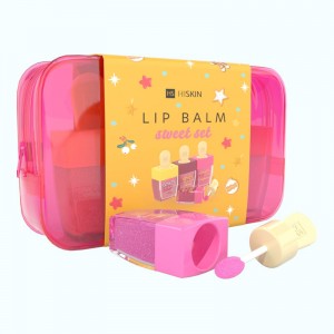 Фото Набор подарочный бальзамы для губ в косметичке Lip Balm Sweet Set, HISKIN - 3 продукта