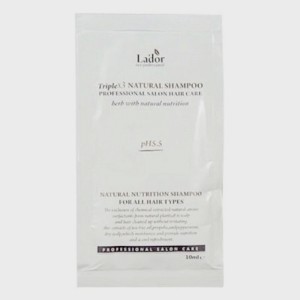 Пробник органического шампуня с растительными экстрактами Triplex Natural Shampoo Lador