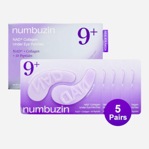 Купить оптом Патчи гидрогелевые лифтинг под глаза с коллагеном и пептидами No.9 NAD+ Collagen Under Eye Patches, NUMBUZIN - 5 шт