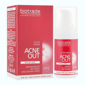 Купить оптом Крем для жирной и проблемной кожи против акне ACNE OUT, Biotrade - 30 мл