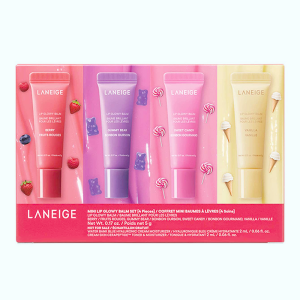 Купить оптом Набор бальзамов для сияющих губ Mini Lip Glowy Balm Set, Laneige - 4х5 г
