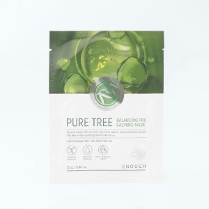 Тканевая маска для лица с чайным деревом Enough Pure tree balancing pro calming mask - 25 мл