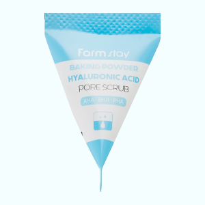 Купить оптом Скраб для лица с содой и гиалуроновой кислотой Hyaluronic Acid Baking Powder Pore Scrub, FarmStay - 1 шт*7 мл