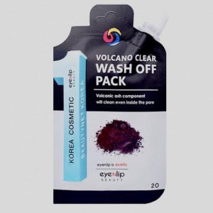 Купить оптом Маска для лица с вулканическим пеплом очищающая Eyenlip VOLCANO CLEAR WASH OFF PACK - 20 мл