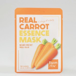 Тканевая маска для лица с морковью FARMSTAY REAL CARROT ESSENCE MASK - 23 мл
