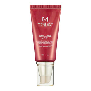 Купить оптом ВВ-крем с идеальным покрытием M Perfect Cover BB Cream EX №21 SPF42 PA+++, MISSHA - 50 мл