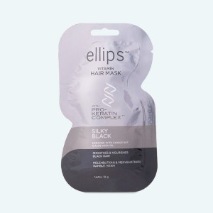 Купить оптом Маска для волос Шелковая ночь с Про-Кератиновым Комплексом, ELLIPS - 18 гр