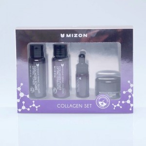 Купить оптом Набор уходовой косметики для лица с коллагеном Mizon Collagen Miniature Set - 4 предмета