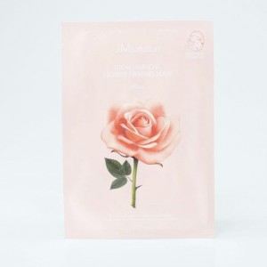 Тканевая маска для лица с розой JMSOLUTION GLOW LUMINOUS FLOWER FIRMING MASK Rose - 30 мл