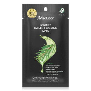 купить Тканевая успокаивающая маска с чайным деревом Be Nature Teatree & Calming Mask, JMSOLUTION - 1 шт.