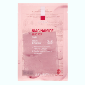 Купить оптом Тканевая маска для жирной кожи с ниацинамидом и цинком Derma 2X Niacinamide Zinc PCA Mask, BEAUSTA - 1 шт