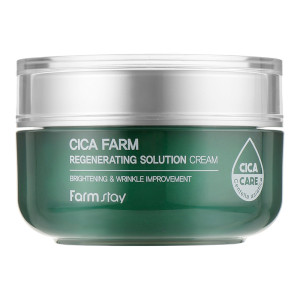 Купить оптом Крем для лица с центеллой FARMSTAY CICA FARM REGENERATING SOLUTION CREAM - 50 мл 