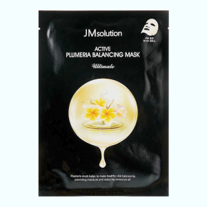Купить оптом Увлажняющая тканевая маска с плюмерией JMSOLUTION ACTIVE PLUMERIA BALANCING MASK ULTIMATE - 30 мл 