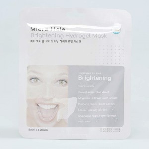 Фото Осветляющая маска для лица Beauugreen Microhole Clear Brightening Hydrogel Mask - 28 г