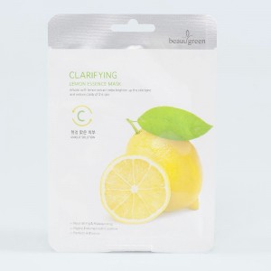 Купить оптом Эссенциальная маска для лица с лимоном Beauugreen Lemon Essence Mask - 23 мл