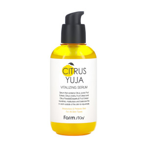 Купить оптом Сыворотка для лица с экстрактом юдзу Citrus Yuja Vitalizing Serum, FarmStay - 100 мл